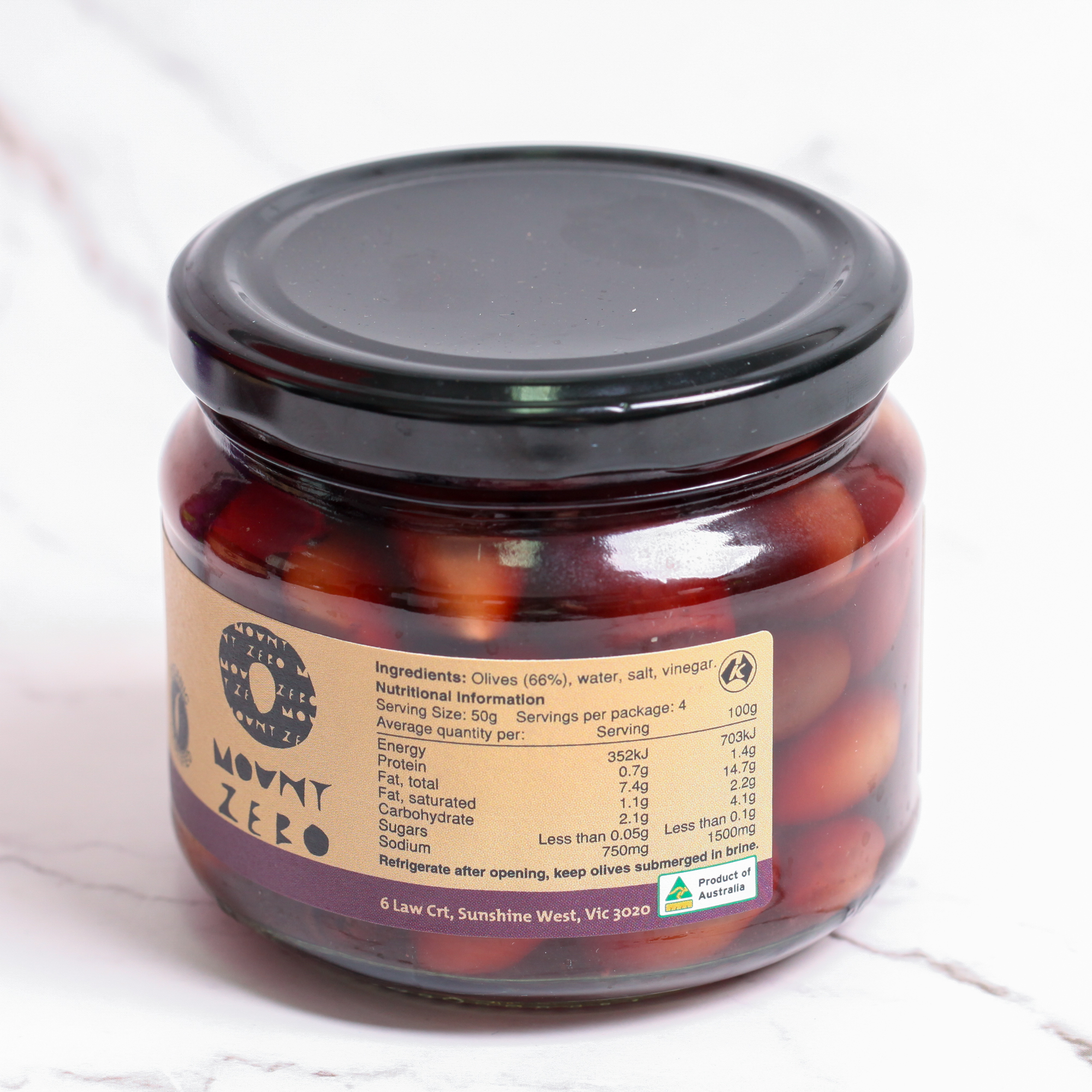 Organic Kalamata Olives - Mount Zero